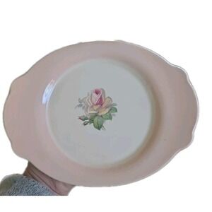 Limoges-American 5_47  Tea Rose Cotillion Pink Replacement Small Platter Dish